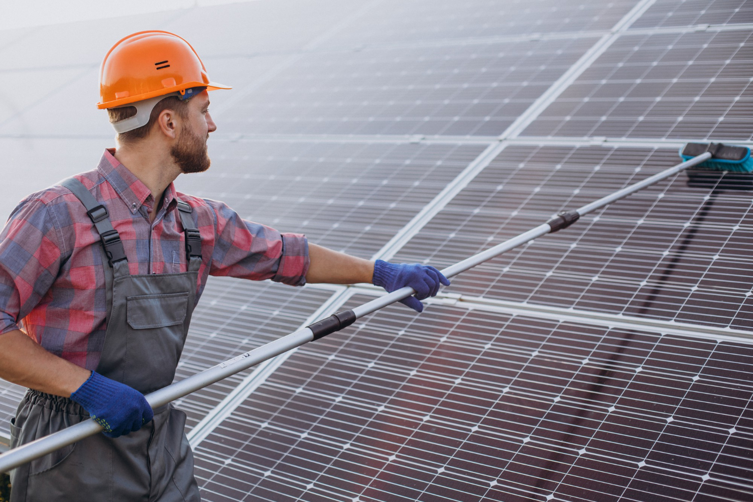 Certified solar technicians providing solar panel installation services.
