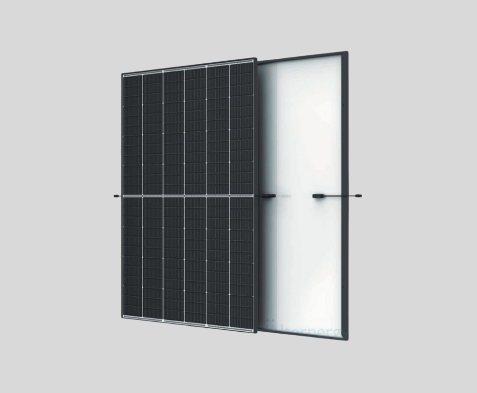 Solar panels with battery storage for long-term energy use