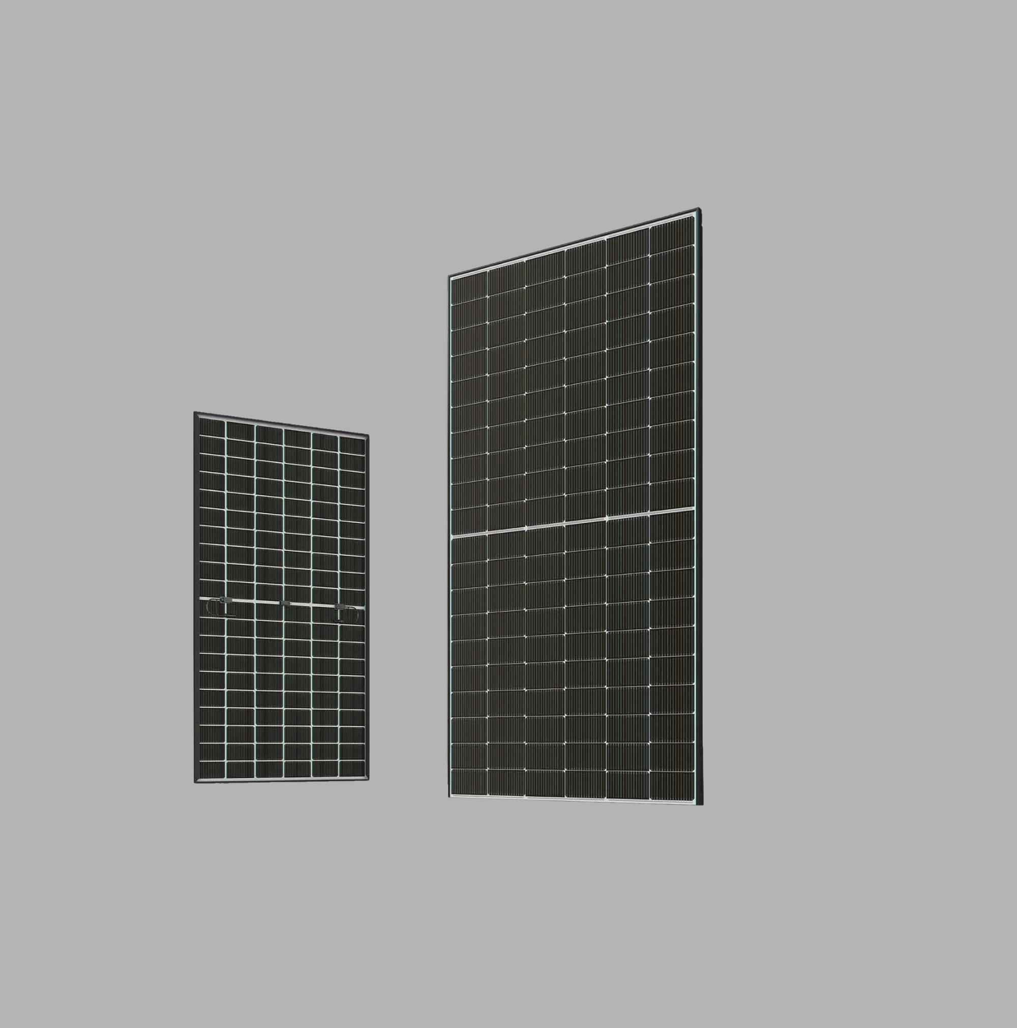 Solar panels with battery storage for long-term energy use